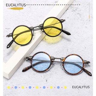 Eutus แว่นกันแดด ทรงกลม ขนาดเล็ก ไล่โทนสี เลนส์สีทะเล สําหรับผู้ชาย ผู้หญิง ขับรถ