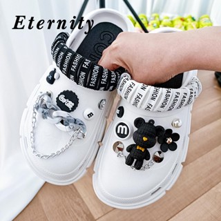 Eternity รองเท้าหัวโต รองเท้าแตะผู้หญิง น่ารักหนาพื้นลื่น อาบน้ำในห้องน้ำ  33z080403