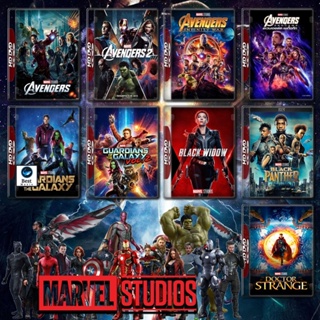แผ่นบลูเรย์ หนังใหม่ รวมหนัง Marvel Set 3 The Avengers ภาค 1-4 + Guardians of the Galaxy ภาค 1-3 + Black Panther ภาค 1+2