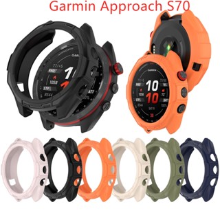 เคสนาฬิกาข้อมือ Tpu นิ่ม ป้องกัน กันชน อุปกรณ์เสริม สําหรับ Garmin Approach S70 S70 42 มม. 47 มม.