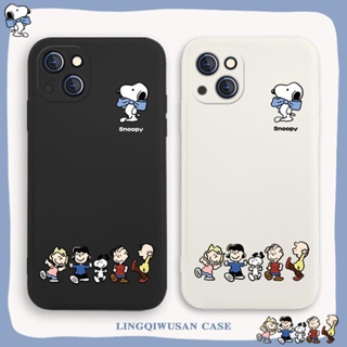 Snoopy เคสไอโฟน iPhone 11 12 13 14 promax 8 พลัส 7 8 plus cute se2020 13 pro max phone case Xr Xs X max เคส นิ่ม