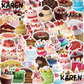 Karen สติกเกอร์ PVC หลากสี สําหรับตกแต่งสมุดภาพ เค้ก DIY 200 ชิ้น