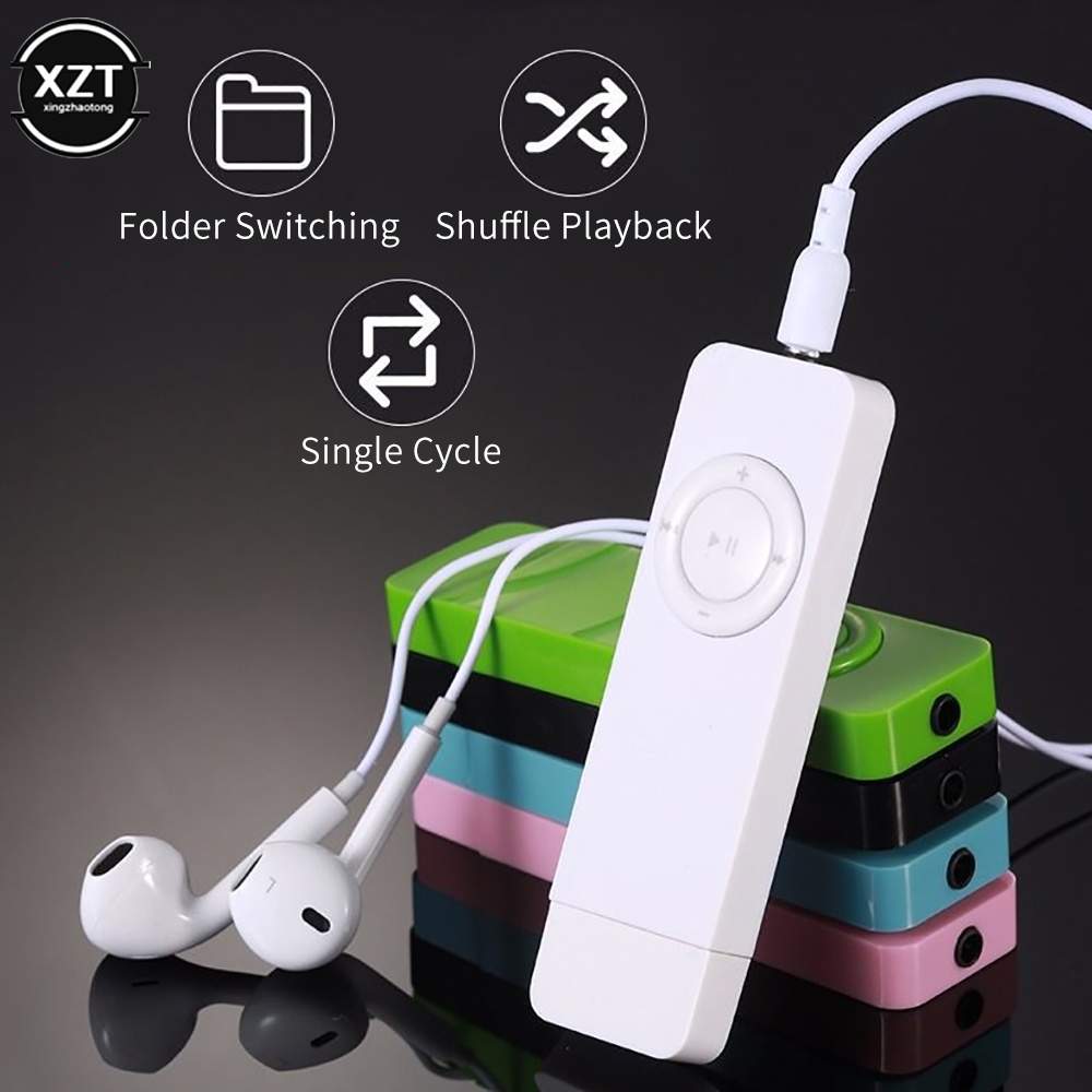 เครื่องเล่นเพลง MP3 USB รองรับการ์ด Micro TF 64G MP3 Walkman Gum (ไม่รวมการ์ดหน่วยความจํา)