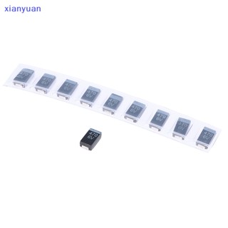 Xianyuan ตัวเก็บประจุแทนทาลัม 6.3V470UF 477J 470UF 6V D7343 Type D 10 ชิ้น