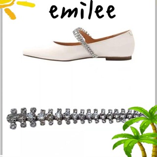 Emilee คลิปติดรองเท้า ผู้หญิง DIY คลิปตกแต่งพลอยเทียม