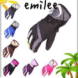 Emilee ถุงมือ แบบเต็มนิ้ว กันลม กันหิมะ กันความร้อน สําหรับฤดูหนาว