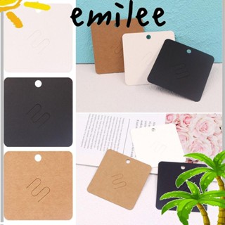 EMILEE ป้ายแท็กราคา แบบแขวน ขนาด 7x7 ซม. ทนทาน สําหรับโชว์เครื่องประดับ