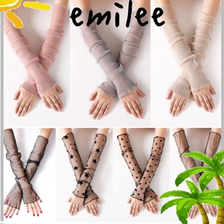 Emilee ถุงมือขับรถ แบบบาง ป้องกันแดด ระบายอากาศ สําหรับผู้หญิง