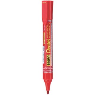 PENTEL ปากกามาร์คเกอร์ 4.5มม. หมึกสีแดง รุ่น N450-B