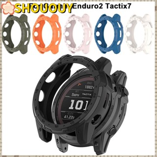 Shououy เคสป้องกันหน้าจอ TPU แบบนิ่ม สําหรับสมาร์ทวอทช์ Enduro2 Tactix7