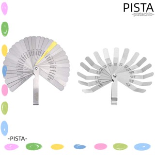 Pista เกจวัดความรู้สึกออฟเซ็ท สเตนเลส เมตริก อิมพีเรียล เกจวัดความรู้สึก 32 ใบมีด เกจวัดช่องว่าง แบบคู่ 2 ชิ้น
