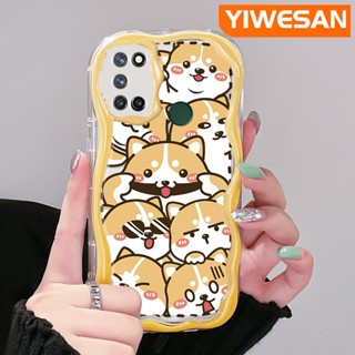 เคสโทรศัพท์มือถือ แบบใส ลายการ์ตูนสุนัขชิบะ ขนมปังน่ารัก สําหรับ Realme 7 Pro 7i C17 Narzo 20 Pro