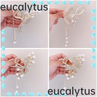 Eucalytus1 กิ๊บติดผมอัลลอย รูปผีเสื้อ สําหรับผู้หญิง งานแต่งงาน