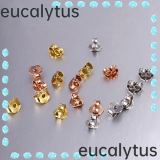 Eucalytus1 ต่างหูสตั๊ด เงินแท้ 925 เครื่องประดับ สีขาว 100 คู่