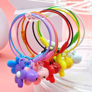 DIY พวงกุญแจ พวงกุญแจลวด พวงกุญแจสีสันสดใส พวงกุญแจสตริงขนาดใหญ่สำหรับฤดูร้อน