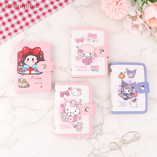 Sthb กระเป๋าใส่บัตรเครดิต แบบหนัง ลายการ์ตูน Hello Kitty My Melody Kuromi สําหรับผู้หญิง