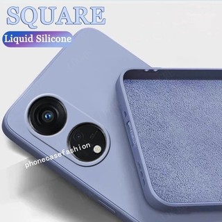 เคสโทรศัพท์แบบนุ่มสําหรับoppo A60 A18 A38 A58 A98 A78 4G 5G 2024 Squareซิลิโคนเหลวเคสโทรศัพท์กันกระแทกน่ารักฝาครอบป้องกัน