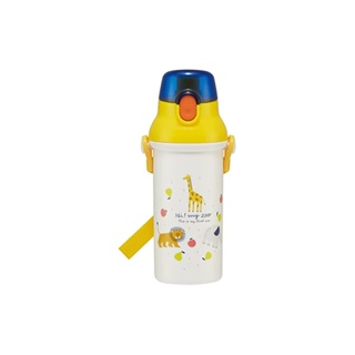 Skater Childrens Plastic Water Bottle 480ml Antibacterial High Maize- Made in Japan PSB5SANAG-A