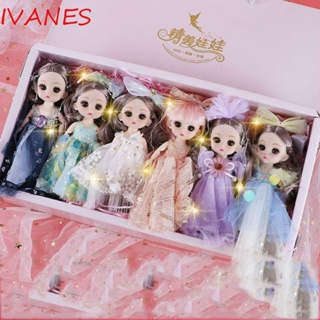 Ivanes BJD ชุดข้อต่อตุ๊กตาเจ้าหญิง ขยับได้ 13 ข้อต่อ ขนาด 17 ซม. สําหรับเด็กผู้หญิง เด็กอนุบาล