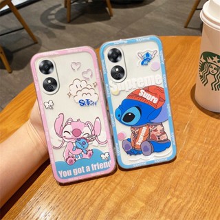 พร้อมส่ง ใหม่ เคสป้องกันโทรศัพท์มือถือ TPU ใส แบบนิ่ม ลายการ์ตูนน่ารัก กันกระแทก สําหรับ Oppo A58 4G A78 4G 2023