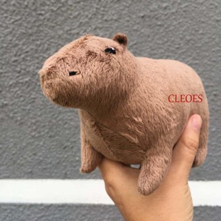 Cleoes Capybara ตุ๊กตานุ่ม รูปการ์ตูนสัตว์จําลอง ผ้าฝ้าย