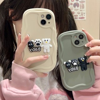 เคสโทรศัพท์มือถือ แบบนิ่ม ลายการ์ตูนหมีน่ารัก กันกระแทก สําหรับ iPhone 14 14PRO max 13 12PRO max 13pro max 11