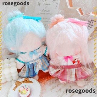 Rosegoods1 เสื้อผ้าตุ๊กตา ผ้าฝ้าย แฮนด์เมด 20 ซม. หลากสี สําหรับตุ๊กตาไอดอล