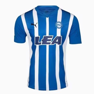 Alaves Home เสื้อกีฬาฟุตบอล แขนสั้น แบบแห้งเร็ว ไซซ์ S-XXL AAA