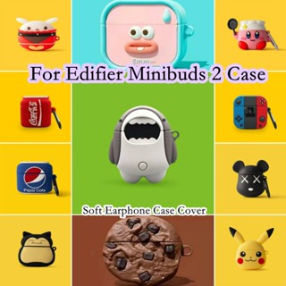 พร้อมส่ง!  เคสหูฟัง แบบนิ่ม ลายการ์ตูนน่ารัก สําหรับ Edifier Minibuds 2 Edifier Minibuds 2