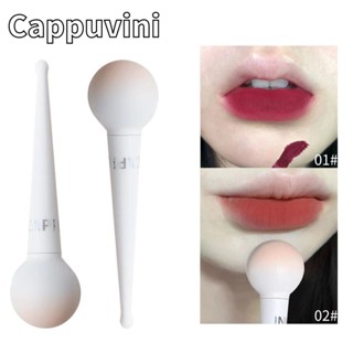 Cappuvini Lollipop ลิปสติก ลิปกลอส เนื้อแมตต์ กํามะหยี่ กันน้ํา ชุ่มชื้น ไม่ติดถ้วย ไม่จางหาย