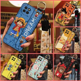 Anti-knock Kickstand Phone Case For Itel S23/S665L Wristband Cute Waterproof Cartoon Silicone protective Soft case Durable