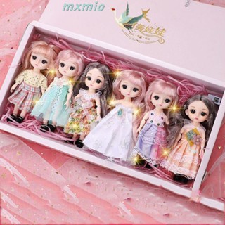 Mxmio BJD ข้อต่อชุดตุ๊กตาแต่งตัวเสื้อผ้าแต่งงานเล่นบ้านของเล่นชุดเจ้าหญิง 17 ซม. ตุ๊กตาแต่งตัวสาวของขวัญวันเกิด