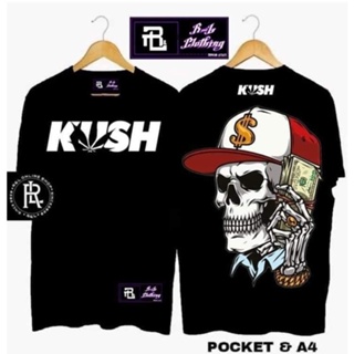 Kush เสื้อยืด ผ้าฝ้าย ทรงหลวม โอเวอร์ไซซ์ V6 สไตล์วินเทจ สําหรับผู้ชาย