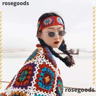 Rosegoods1 ที่คาดผม สําหรับผู้หญิง เครื่องประดับผม โบฮีเมียน ที่คาดผม ผ้าพันคอ