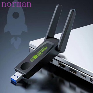 Norman การ์ดรับส่งสัญญาณเครือข่ายไร้สาย WiFi 1300 ม. 600 ม. 1300 ม. USB 2.4G&amp;5G Dual Band สําหรับ PC แล็ปท็อป โทรศัพท์มือถือ แท็บเล็ต