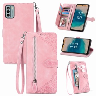 เคสโทรศัพท์มือถือหนัง ป้องกันกระแทก พร้อมช่องใส่บัตร สําหรับ Nokia G22 G 22