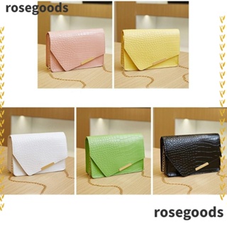 Rosegoods1 กระเป๋าสะพายข้าง ขนาดเล็ก สีพื้น สําหรับผู้หญิง