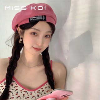 Misskoi [พร้อมส่ง] หมวกเบเร่ต์ พิมพ์ลายฟักทอง ระบายอากาศ สไตล์ญี่ปุ่นย้อนยุค เข้ากับทุกการแต่งกาย สําหรับผู้หญิง