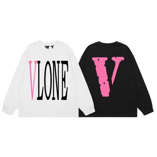 Vlone-แบรนด์เนม ลายตัวอักษร ด้านหน้า ขนาดใหญ่ โลโก้ V ด้านหลัง สไตล์ unisex Kyre