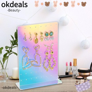 Okdeals ชั้นวางเครื่องประดับ ต่างหู อะคริลิค DIY