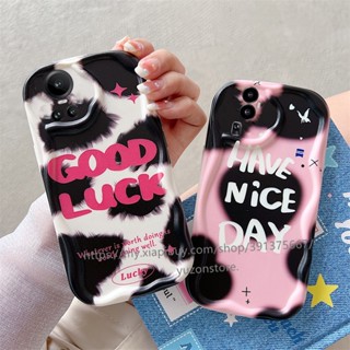 ใหม่ เคสโทรศัพท์มือถือ TPU กันน้ํา กันกระแทก ป้องกันเลนส์กล้อง ลายคลื่นนําโชค สําหรับ OPPO Reno10 Pro Pro+ Reno8 T Reno8 Z Reno7 Z 5G 4G เคส Phone Case