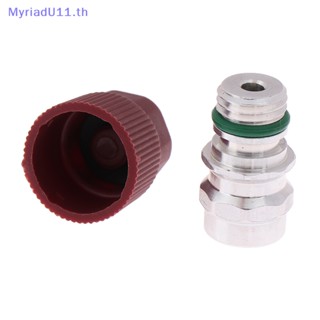 Myriadu A/C อะแดปเตอร์วาล์วเครื่องปรับอากาศ R-134a พร้อมแกนวาล์ว M12 X 1.5