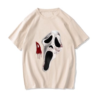 เสื้อยืด พิมพ์ลาย Scream Vi Ghostface สไตล์โกธิค สําหรับผู้ชาย