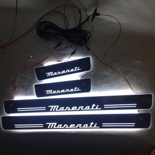 แผ่นกันรอยประตู led สําหรับ Maserati Levante