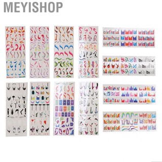 Meyishop 12Pcs Self Adhesive Nail  DIY Manicure Decals Gifts For Women