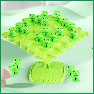 Frog Balance Tree ของเล่นเด็กปริศนาเดสก์ท็อปการแข่งขันเกมแบบโต้ตอบสำหรับผู้ปกครองและเด็ก