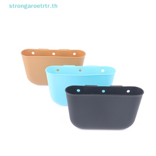 Strongaroetrtr กล่องเก็บของ ทรงสี่เหลี่ยม กันฝุ่น สีดํา สําหรับแขวนถังขยะในรถยนต์