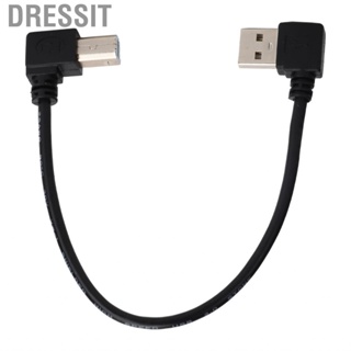 Dressit 20cm Printer  Cable USBA Left Bend Male To USBB Ultra‑thin