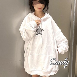 Candy Kids  เสื้อผ้าผู้ญิง แขนยาว เสื้อฮู้ด คลุมหญิง สไตล์เกาหลี แฟชั่น  คุณภาพสูง Chic Comfortable High quality A28J183 36Z230909