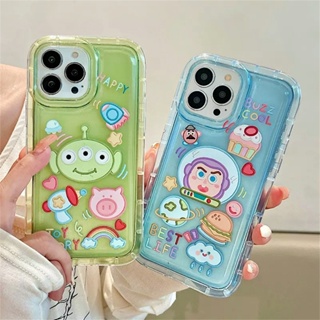 เคสโทรศัพท์มือถือ TPU กันกระแทก ลายการ์ตูนเอเลี่ยน Toy Story Buzz Lightyear สําหรับ iPhone 14 14 Pro MAX 13 Pro MAX 11Pro 11Pro MAX 12 12Pro MAX XR XS MAX 7 8 Plus HOSTR